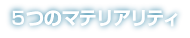 5つのマテリアリティ
