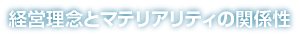 経営理念とマテリアリティの関係性